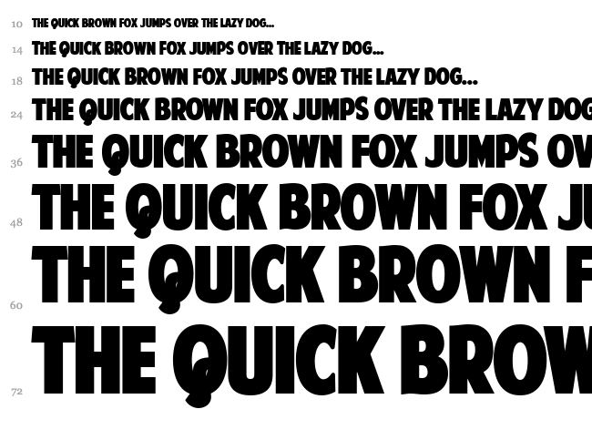 American Purpose font waterfall